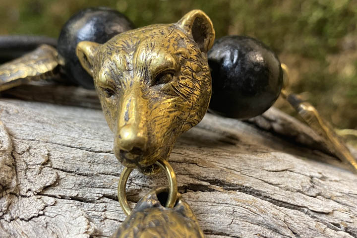 Клык медведя «хозяин леса» - подвеска - сертификат
