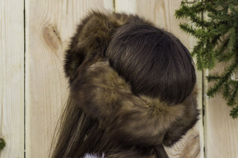 Теплая повязка из натурального меха - Головные уборы - шапки, меховые наушники, повязки