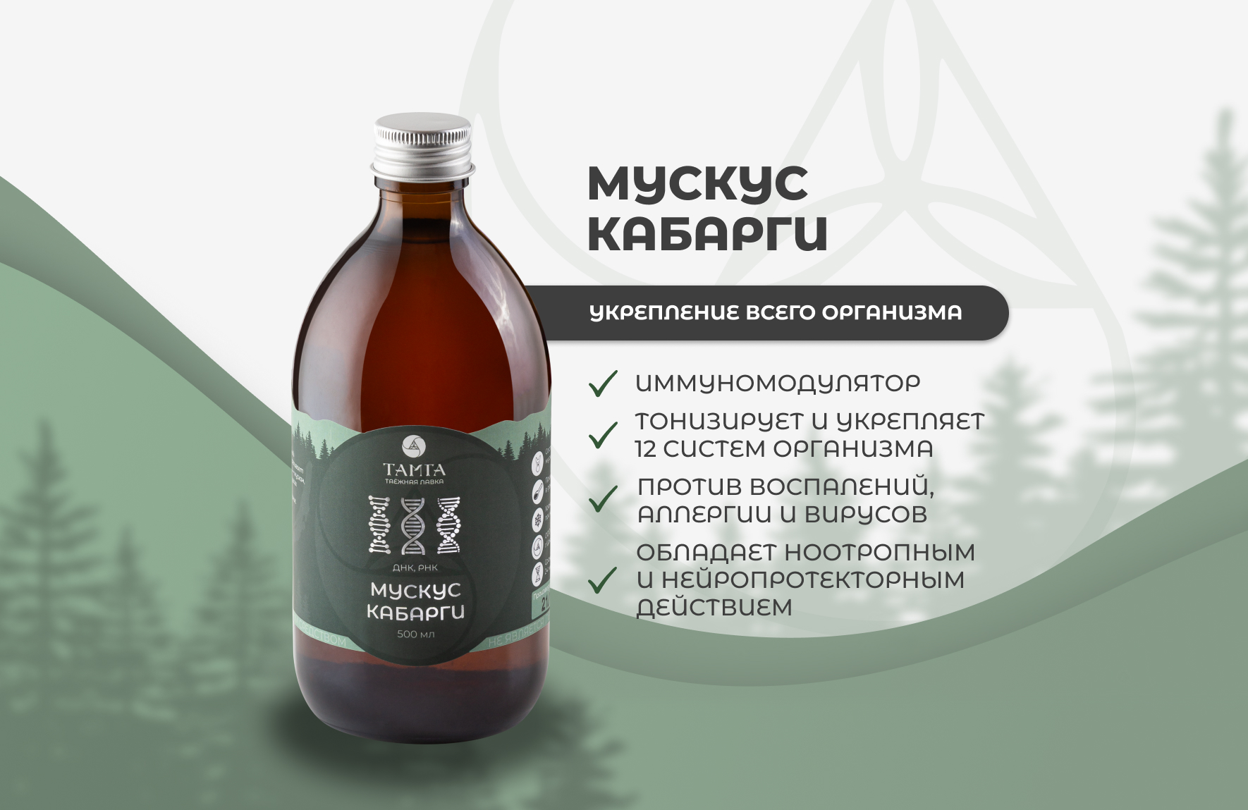 Мускус кабарги — настой