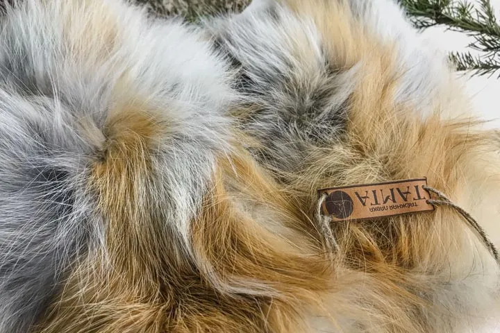 Варежки из меха лисы - сертификат