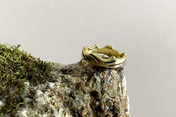Кольцо «Саяны» из бронзы